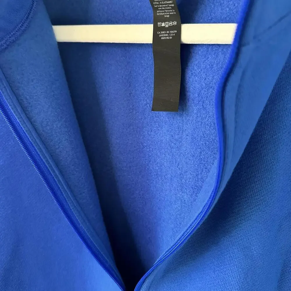 NWT Lululemon Steady State Half Zip Hoodie Blazer Blue Tone BLBT Size XXL